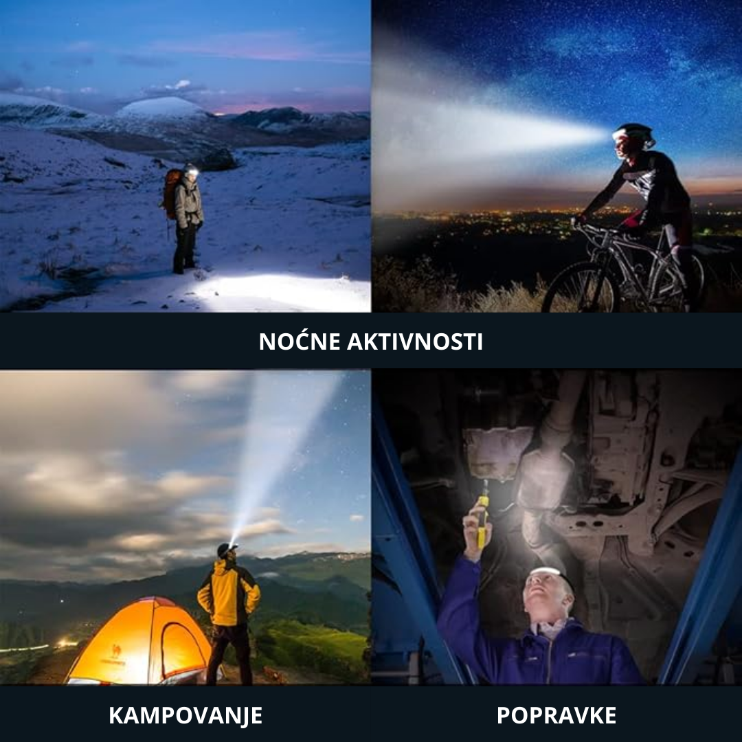 Senzor LED Lampa za Glavu