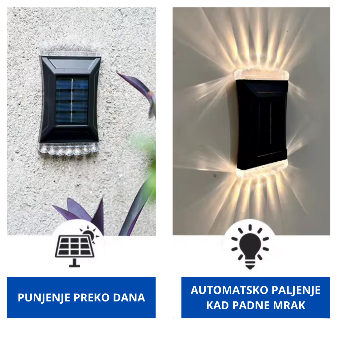 SOLARNE ZIDNE SVETILJKE (4 KOMADA)