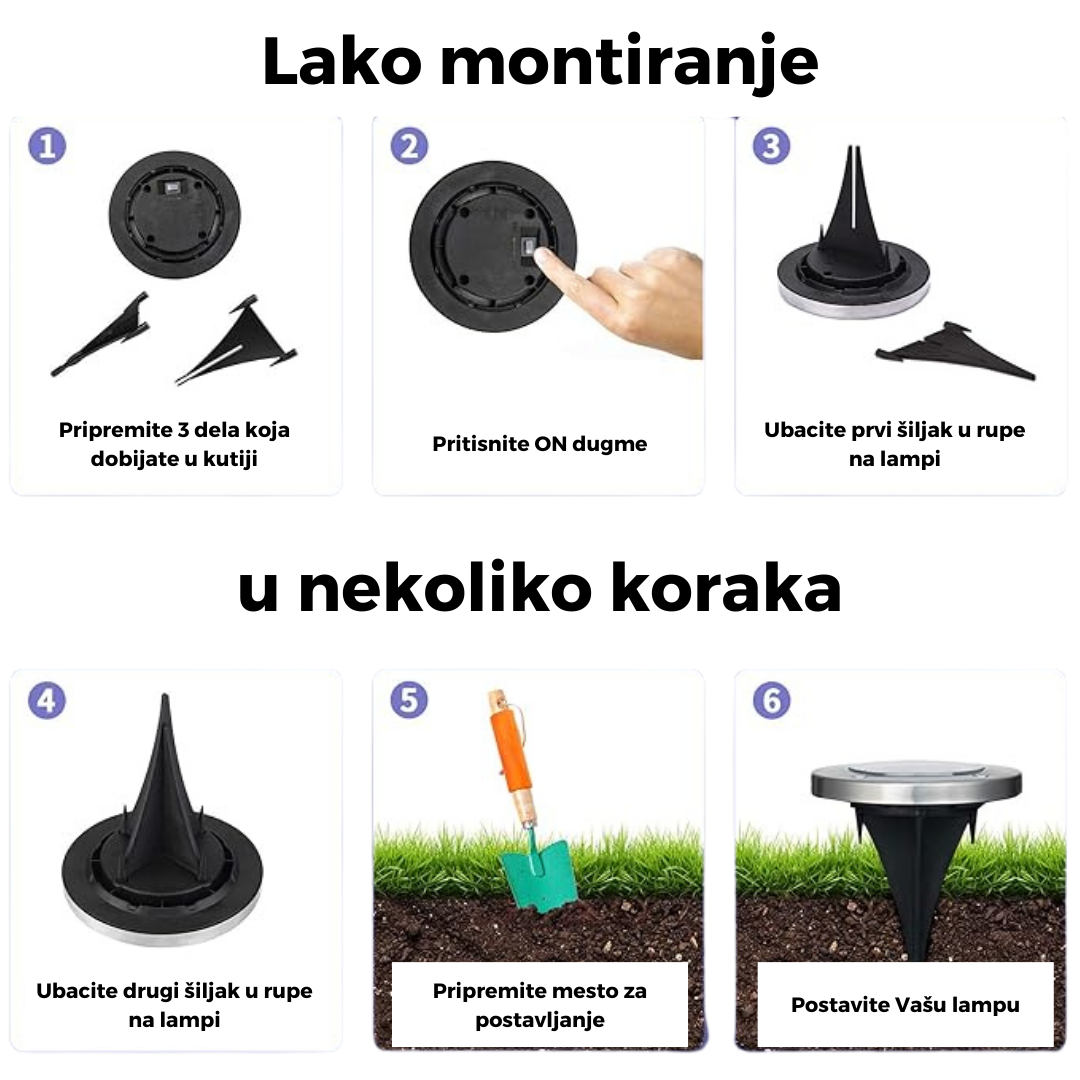 Solarne ubodne lampe (4 komada)
