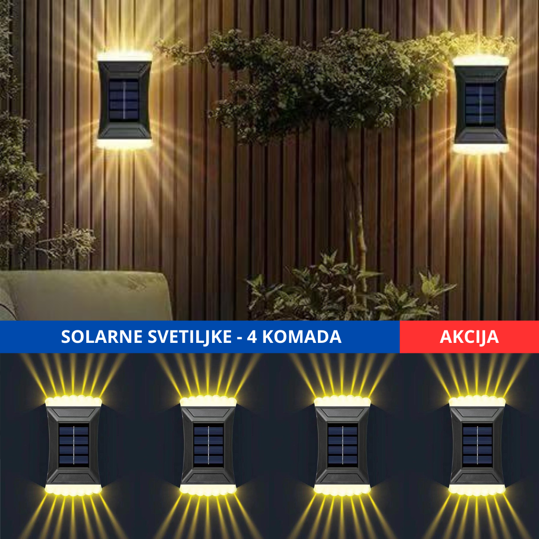 SOLARNE ZIDNE SVETILJKE (4 KOMADA)